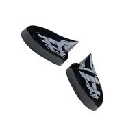 Cubierta Lateral Espejo Para Ford Para Focus MK3 2013-2018 Embellecedor De La Carcasa Del Retrovisor Exterior Puerta BM5117K748AA(1 pair black)