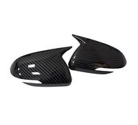 Cubierta Lateral Espejo Para Kia Para Rio 2017-2023 Carcasa Exterior Puerta Embellecedor ABS Fibra Carbono Cubierta De Espejo Retrovisor Lateral(Carbon Look W Light)