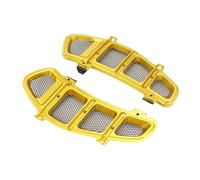 Cubierta Lateral Radiador Rejilla protectora del radiador de motocicleta, compartimento de aire, compatible con Vespa GTS 250, GTS250, GTS 300, GTS300 (2013-2024) Marco De Tanque(Gold)