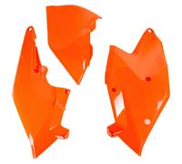 Cubierta lateral UFO PLAST de 3 piezas naranja neón