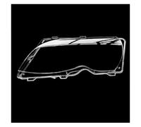 Cubierta Lente Faro Carcasas para BMW Serie 3 E46 318i 320i 325i 4 Puertas Sedán 2002-2005 Cubiertas Lentes Luz Faro Coche Cubierta Lámpara Faro Lentes Faros Cubierta(1pc Left Side)