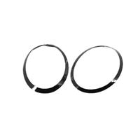 Cubierta Lente Faro Carcasas Para Mini Para Cooper F55 F56 F57 51137300631 51137300632 63217351431 63218495332 Embellecedor Faro Delantero Anillo Luz Trasera Negro Brillante(Headlamp Bezel)