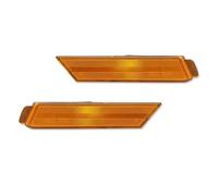 Cubierta lente faro coche Cubierta Luz De Marcador Lateral Del Parachoques Delantero Y Trasero Para Chevrolet Para Camaro 2010-2015(Amber Front)