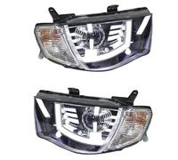 Cubierta Lente Faro Faros Delanteros LED Para Mitsubishi L200 Para Triton 2005-2014, Luz De Giro, Luz De Esquina, DRL.(2pcs HB LB)