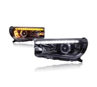 Cubierta Lente Transparente Faros Delanteros De Coche Para Toyota Para Hilux Para Revo 2015-2021 Lámparas LED Luces Circulación Diurna Señales Giro Dinámicas Faro Coche(For Original Xenon)