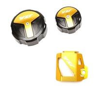 Cubierta Líquido Frenos para YZF R6 R1 R7 YZFR6 YZFR1 R1M YZFR7 2012-2021 Protector De La Cubierta del Depósito De Líquido De Frenos Delantero Y Trasero Motocicleta