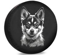 Cubierta Llanta Refacción Perro Husky Cubierta De Llanta Universal Sunscreen Bolsa para Rueda para Remolque Automóvil Vehículo,70-75cm