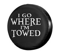 Cubierta Llanta Refacción Voy A Donde Me Remolcan Cubierta De Ruedas Durable Universal Cubiertas Neumáticos para SUV Minibús Remolque,76-79cm