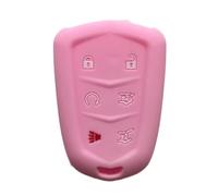Cubierta Llaves Funda para Llaves De Coche para Cadillac para Escalade ESV SRX XTS CTS ATS Funda Protectora para Llavero(Pink)