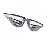 Cubierta luz antiniebla Compatible Con Tesla Para Model Y 2021-2023 Cubierta Luz Antiniebla Delantera Rejilla Decoración Protectora Dientes Madera Lámpara Alerón Embellecedor Hoja
