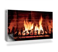 Cubierta Magnética 110x60 cm Magnético Panel Decorativo Fácil Instalación para Radiador Protección contra el Polvo y Daños Protector - Una Chimenea encendida en casa