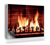 Cubierta Magnética 80x60 cm Magnético Panel Decorativo Fácil Instalación para Radiador Protección contra el Polvo y Daños Protector - Una Chimenea encendida en casa