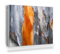 Cubierta Magnética 80x60 cm Protector para Radiador Fácil Instalación Magnético Panel Decorativo Protección contra el Polvo y Daños - Resina ámbar de Corteza de árbol Abstracta