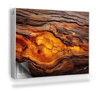 Cubierta Magnética 80x60 cm Protector para Radiador Fácil Instalación Magnético Panel Decorativo Protección contra el Polvo y Daños - Resina en Textura Natural de Madera.