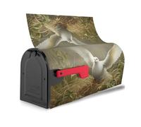 Cubierta magnética para buzón de correo reutilizable e impermeable con estampado de hierba y paloma para una identificación única y fácil de identificar buzones