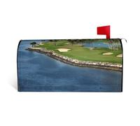 Cubierta magnética para buzón de golf, diseño de club de yate de golf, 21 x 18 pulgadas, calcomanía personalizada para decoración de jardín al aire libre, cubiertas para bienvenida de vacaciones