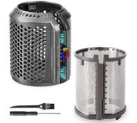 Cubierta magnética para filtro de secador de pelo + filtro interior compatible con Dyson Supersonic HD01 HD03 HD08 HD15 piezas de repuesto para secador de pelo, accesorios de reparación de filtro