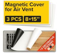 Cubierta magnética para ventilación de aire, cubierta de ventilación de CA, 3 piezas de 8 x 15 pulgadas