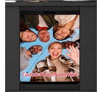 Cubierta magnética personalizada para lavavajillas, foto/nombre personalizado cubierta magnética para puerta delantera para el hogar cocina refrigerador lavaplatos electrodomésticos grandes