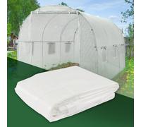 Cubierta malla túnel jardín 6m² PE 2x3x2 m blanco repuesto invernadero cultivos