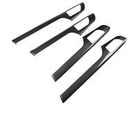 Cubierta mango Accesorios Para El Coche Reposabrazos Interior La Puerta Cubierta Decorativa Adhesivo Decorativo Para Toyota Para Highlander XU70 2020-2023(Black a)