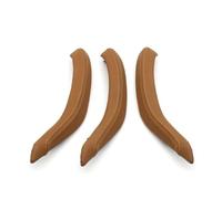 Cubierta mango Juego De Molduras Cubierta Cuero Exterior Para Manija Puerta Delantera Y Trasera Pasajero Interior De Coche Para X5 X6 F15 F16 2014-2018(RHD orange)