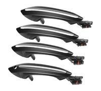 Cubierta Manija Puerta Automóvil Para BMW Para Serie 5 6 7 F07 F10 F11 F06 F12 F13 F01 4X Juego De Manijas Exteriores Puerta Negras F02 51217231931 51217231934 Side Car(Negro)