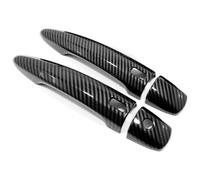Cubierta Manija Puerta Automóvil Para N&issan Para JUKE 2021 2022 2023 Cubiertas Para Manijas Puertas Coche Accesorios Estilo Pegatinas Calcomanías Fibra Carbono Cromada