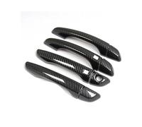 Cubierta Manija Puerta Automóvil Para Opel Para Grandland X 2017 2018 2019 2020 2021 Accesorios Diseño Coche Embellecedor Manija Puerta Fibra Carbono Cromada Pegatina Moldura(Carbon a)