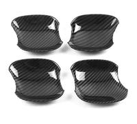 Cubierta Manija Puerta Automóvil Para Q5L 2018 Accesorio De Modificación Antiarañazos Protector Manija Puerta Cobertura Completa(Small Door Bowl Carbon Fiber)