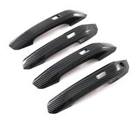 Cubierta Manija Puerta Coche Para Q5L 2018 Accesorio De Modificación Antiarañazos Protector Manija Puerta Cobertura Completa(Carbon Fiber Pattern)