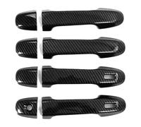 cubierta manija puerta coche Para Verso-S P120 2011-2015 Cubierta Protectora Decorativa Antirrayas Para Manija De Puerta Exterior Inteligente Un Solo Orificio Y Doble(Carbon Fiber Pattern)