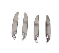 Cubierta manija puerta Compatible Con Fit For Jazz Para MK3 2008 2009 2010 2011 2012 2013 Accesorios Cubierta Manija Puerta Decoración Actualización Estilo(Silver bowl)