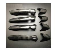 Cubierta Manija Puerta Exterior Para B&enz A B C E GLA GLK CLA CLS Clase W204 W176 W246 W218 W212 Embellecedor Adhesivo Para Manija Puerta Exterior Coche Fibra Carbono Real Seco(E)