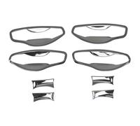 Cubierta Manija Puerta Exterior Para Hyundai Para Santa FE IX45 2013 2014 2015 2016 2017 2018 Embellecedor Manija Puerta Coche Cromado(Style2)