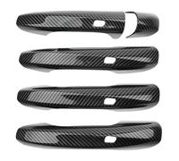 Cubierta Manija Puerta Para Benz Para GLA GLB GLC GLE Cobertura Completa Manija De La Puerta Del Conductor Izquierdo Accesorios Protector Copa Tracción Anti-rayado(4 Smart Carbon Fiber Pattern)