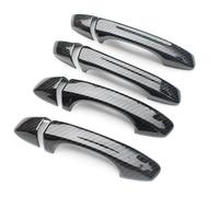 Cubierta Manija Puerta Para T&iguan MK2 2017 2018 2019 2020 2021 Embellecedor Manija Puerta Lateral Coche Pegatina Decorativa Fibra Carbono Cromada(Carbon)