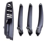 Cubierta Manijas Puerta Lateral Para B&MW E70 E71 X5 X6 2007-2014 Manija Reposabrazos Puerta Interior Automóvil Cubierta Embellecedora De Tracción Del Panel Izquierdo Derecho(Rhd Black 4pcs)