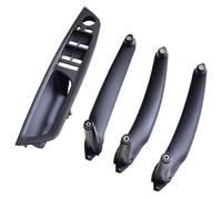 Cubierta Manijas Puerta Lateral Para B&MW E70 E71 X5 X6 2007-2014 Manija Reposabrazos Puerta Interior Automóvil Cubierta Embellecedora De Tracción Del Panel Izquierdo Derecho(Lhd Black 4pcs)