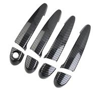 Cubierta Manijas Puerta Lateral Para B&MW E87 E90 E91 E92 E93 F30 X1 X2 X3 X4 X5 X6 2005-2012 Accesorio 4 Unids/set Cubiertas De Manija De Puerta Adornos(Carbon Fiber Pattern)