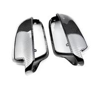 Cubierta Marco Espejo Ala Puerta 2 Uds. De Carcasas De Espejo Retrovisor De Estilo De Fibra De Carbono, Tapa De Protección, Cubiertas De Carcasa De Espejo Lateral Para Para A3 Para A4 Para A5 Para B8.