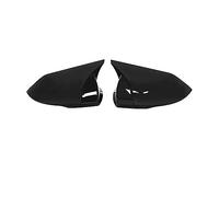 Cubierta Marco Espejo Ala Puerta Cubierta Embellecedora Para Espejo Retrovisor, Carcasa Negra Brillante Con Patrón De Carbono, Accesorios Para Coche Aptos Para Elantra 2021 2022(Glossy Black)