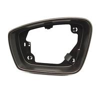 Cubierta Marco Espejo Ala Puerta Soporte De Marco De Espejo Lateral De Coche Para POLO Hatchback 2011 2012 2013, Marco De Carcasa De Espejo Retrovisor, Accesorios Embellecedores Envolventes(Black-Left