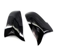 Cubierta Marco Espejo Ala Puerta Tapas Espejo Retrovisor Lateral Coche LCI Para Modelos Para Serie 5 6 7 F10 F11 F18 F07 F12 F13 F06 F01 F02(Glossy Black)