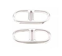 Cubierta Marco Salida Tubo Escape Silenciador Trasero Automóvil Para Mercedes Para Benz Para GLA H247 4WD 2020 2021 Tubo Cola Escape(Plata)