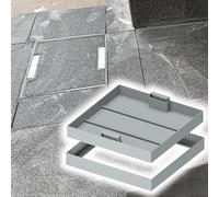 Cubierta metálica Invisible para Piscinas: Tapa de Registro empotrada para Uso Interior/Exterior. Cubierta Comercial para Piscinas y Tapa de depósito Segura para Mayor protección.