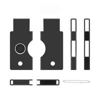 Cubierta Metálica Rígida para YubiKey 5C NFC - Soporte Portátil Antipolvo，Negro