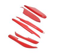 Cubierta Moldura Cubierta Panel Antipatadas Puerta Pegatina Embellecedora Accesorios Coche ABS Rojo Para Chevrolet Para Corvette C8 Para Stingray Z51 Z06 2020-2023
