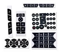 Cubierta moldura interior Compatible Con Benz Para W204 S204 C204 R172 W218 W212 Pegatina Reparación Botón Coche Pegatinas Mate Decoración Interior Auto(Size2)