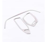 Cubierta moldura interior Compatible Con Ford Para Focus 4 2019 Cubierta Moldura Salida Aire Delantero Marco Aire Acondicionado Pegatina Accesorios Interiores(Silver)